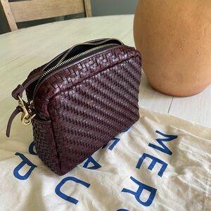 Clare V Woven Plum Midi Sac- EXCELLENT Condition!